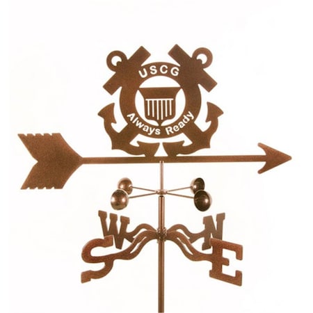 Ez Vane EZ Vane EZ1704-RF Coast Guard Weathervane with Roof Mount EZ1704-RF